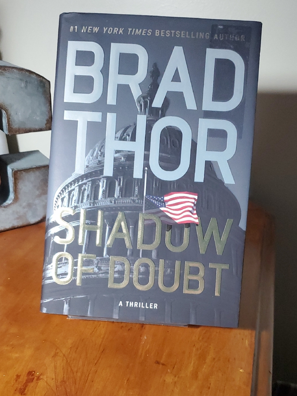 Brad Thor "Shadow of Doubt" Hardcover - Black & Gold Dust Jacket